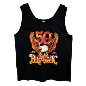 Vintage Screen Stars Daytona Bike Week 1991 Eagle Tank Top - Adult Size XL